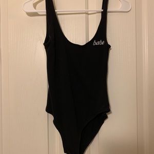LA Hearts backless bodysuit